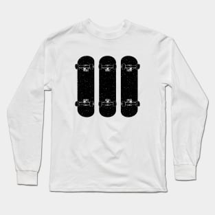 Three Cool Skateboards Long Sleeve T-Shirt